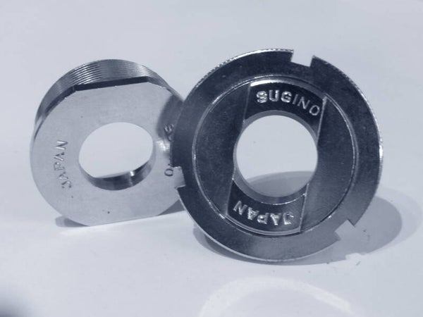 SUGINO BASIC ENGLISH Thread 1,37X24T BB cup set with LOCK-RING NOS! BOR07 002-03