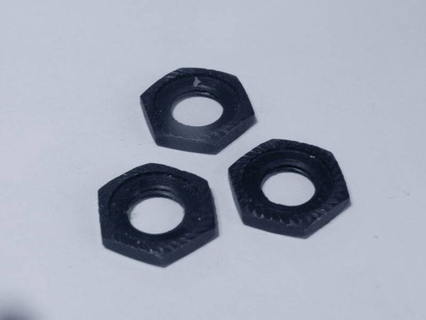 CAMPAGNOLO NUOVO RECORD ( 77 ) Front hub axle LOCK-NUTS 3X NOS! BOR09 004-04 6/2/21