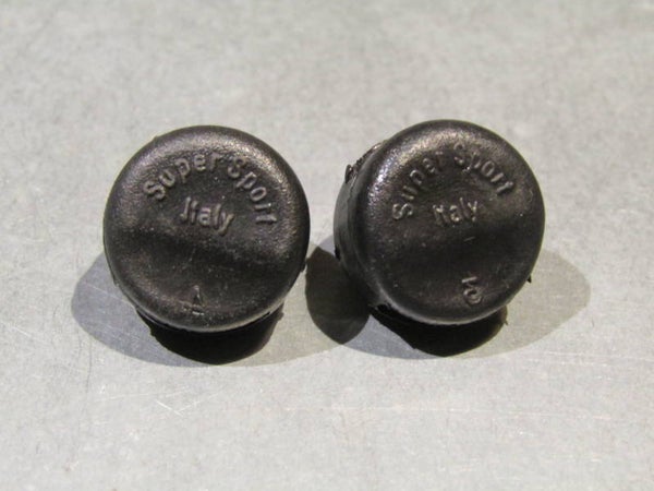 .SUPER SPORT Toe Strap End Buttons BLACK NOS! BXC00D07 7777