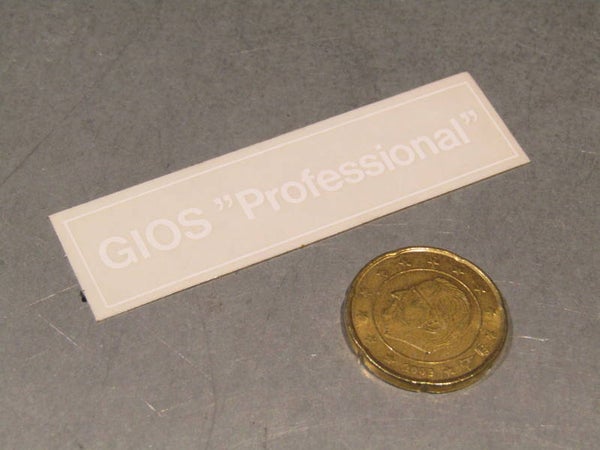 .GIOS PROFESSIONAL VINTAGE 80's Frame sticker WHITE NOS! BXC00D16 01 - 8/30/19 RK07