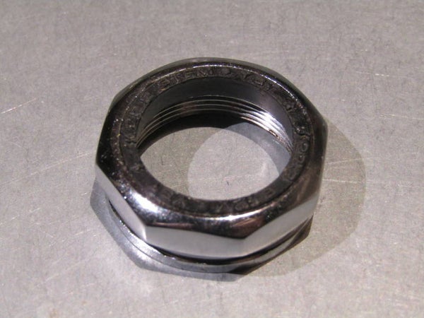 .YST CHROME Steel Sealed Headset LOCK-NUT ENGLISH THREAD NOS! BXC00D13