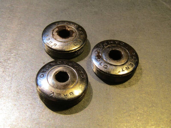 CAMPAGNOLO NUOVO/SUPER RECORD Crank arm dust caps 3X 2nd hand TL02 01-B01-C02-08 6/12/21