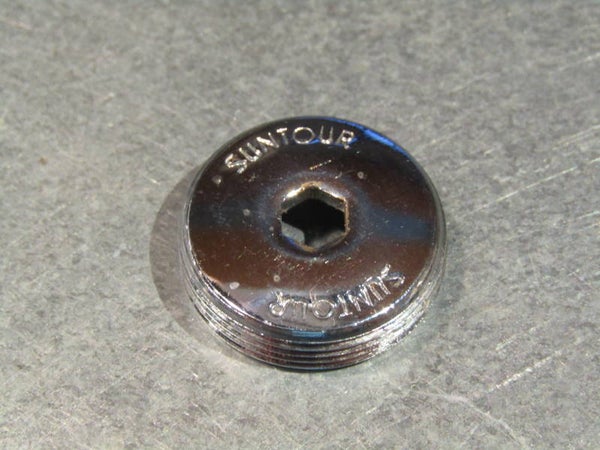 SUNTOUR Chrome steel crank arm dust cap NOS! BXC00M4 09 - 3/16/20 RK10
