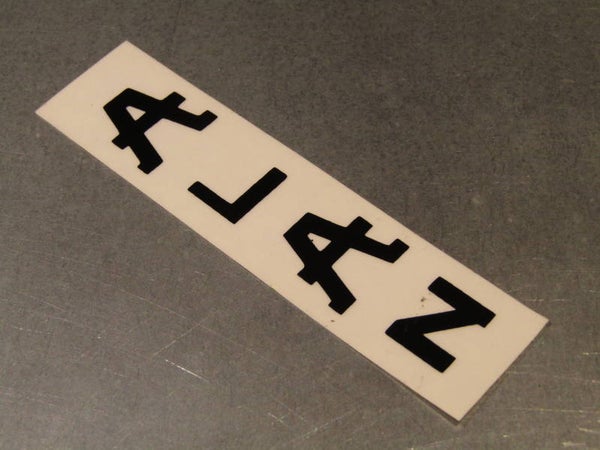 .ALAN Frame Sticker ( BLACK ) 10cm/2.5cm NOS! BXC00D25