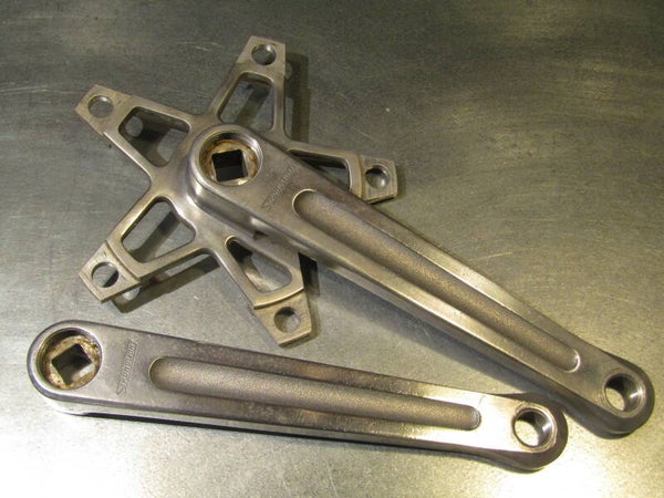 .STRONGLIGHT #93 Vintage 70's FRENCH Tread 170mm CRANK ARM SET 2nd hand BX05 77 - 3/31/30 RK11
