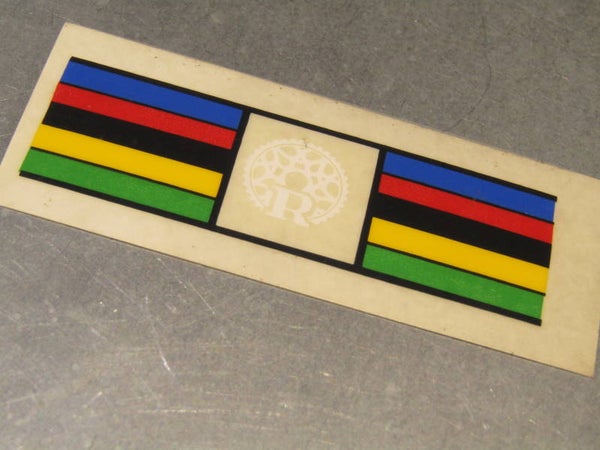 RAZESA VINTAGE 80's Seat tube WORLD CHAMPION Stripe Transfer with WHITE ( R ) LOGO NOS! BXC00B23
