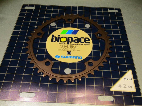 SHIMANO 600EX 42t BIOPACE Chain wheel BCD 130mm NOS! BXC00F27-006