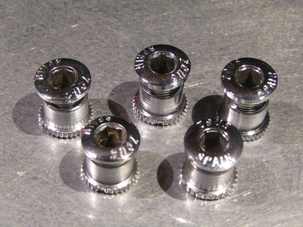.ZEUS 2000/CRITERIUM Vintage 70's/80's DOUBLE CHROME STEEL Chain-ring bolt set NOS! BX03 100 - 4/7/20 RK10
