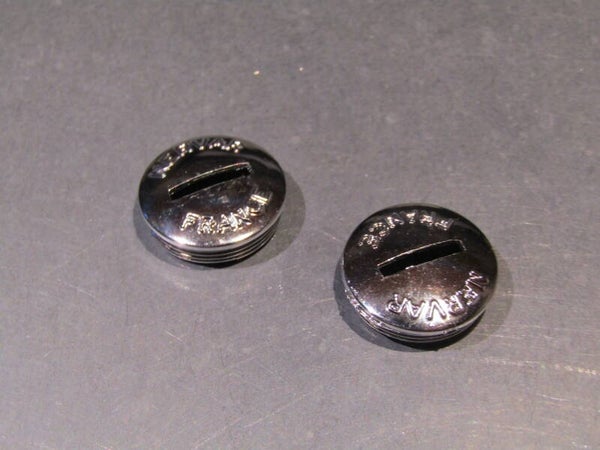 NERVAR CHROME Plastic 22mm Crank arm dust cap set NOS! BXC00E1 505 - 6/6/20 RK06
