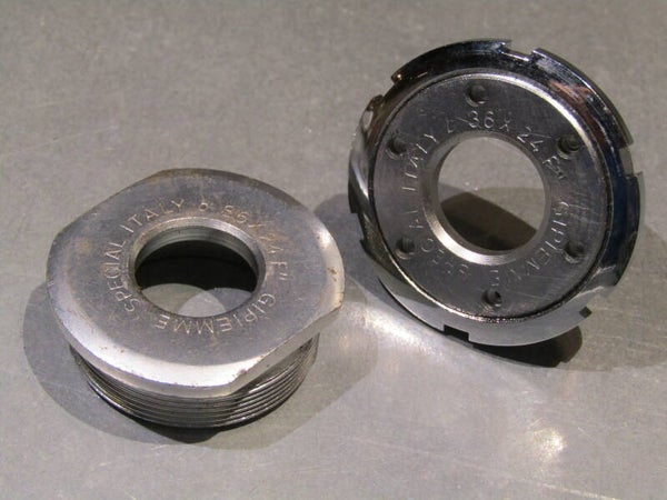 ..GIPIEMME SPECIAL ITALIAN 36 X 24 F. Bottom Bracket cup set NOS! BXC00E7 5055 RK06