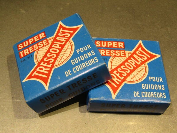 ..TRESSOPLAST GREEN CLOTH GREEN Handlebar Tape 2 Rolls NOS! BXC00E9