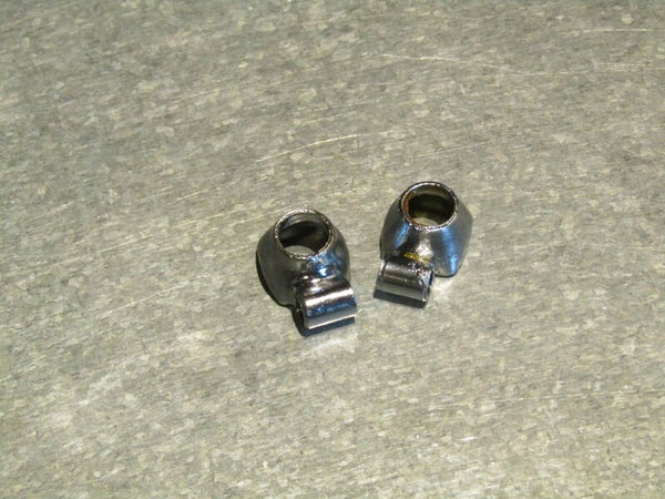 Frame down tube CHROME STEEL GEAR Lever BOSS Cable guides 1pr NOS! TL06 04-B01-004-06 7/21/21