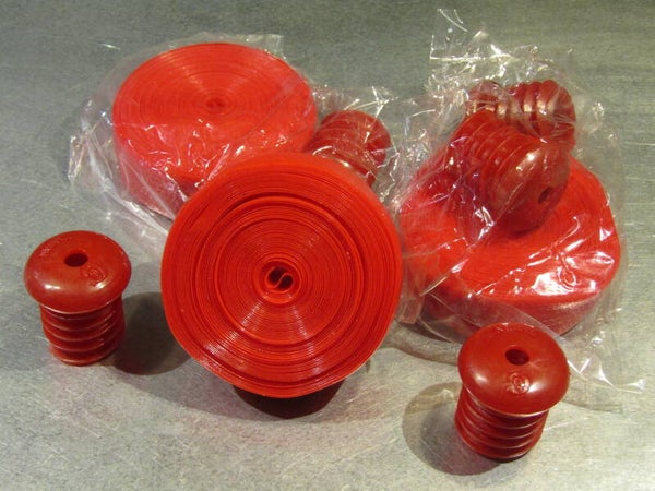..RED PLASTIC Handlebar tape 3X NOS! BXC00N07 01 - 4/18/20 RK