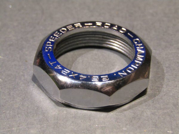 .CHAMPION - SPEEDER - ROAD Chrome steel headset LOCK-NUT ITALIAN Thread 25.4X24T NOS! BXC00G22-007
