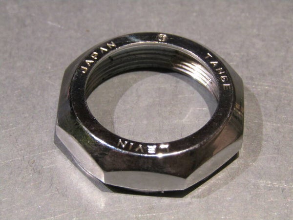 .TANGE LEVIN NJS Chrome steel Headset LOCK-NUT ENGLISH Thread NOS! BXC00G22-008