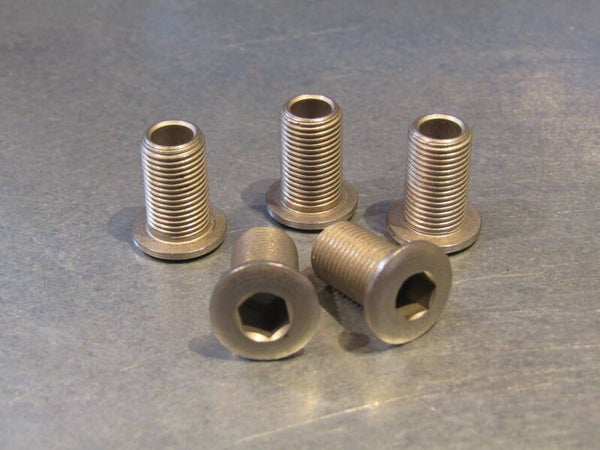 SUGINO TYPE STEEL Chain-ring outer bolts 14mm 5X NOS! BX62A 117 - 4/30/20 RK10