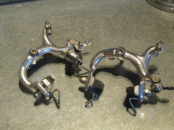 SHIMANO EARLY 600 Brake caliper set RECESSED MOUNTING 2nd hand BB32 9797 - 10/4/21