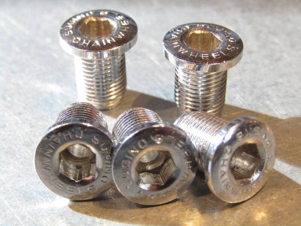 SUGINO CHROME STEEL CHAIN-RING Outer bolts 13mm 5X NOS! BX62A 116 - 4/30/20 RK10