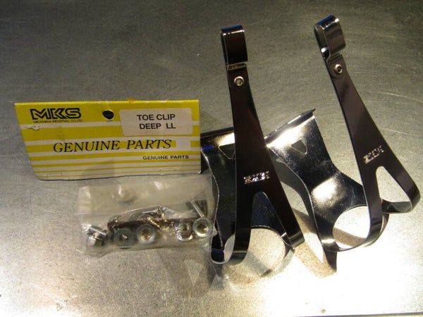 ..MKS CHROME STEEL DEEP LL TOE-CLIPS NOS! BX78 91 - 5/3/20 RK01