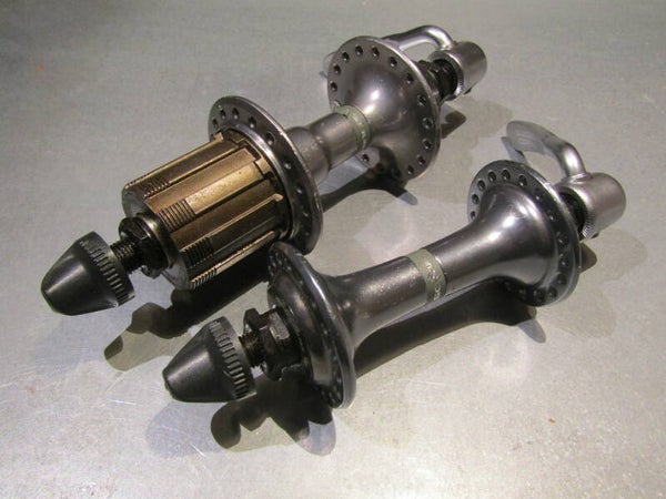 .SHIMANO 105 36o Anodized grey 7 SPEED UNIGLIDE Hub set NOS! BXC00A30