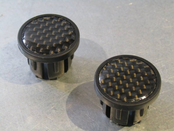 CARBON Type ( LOOKS ) H-BAR PLUGS 1 pair NOS! BB21A 309 - 5/14/20 RK02