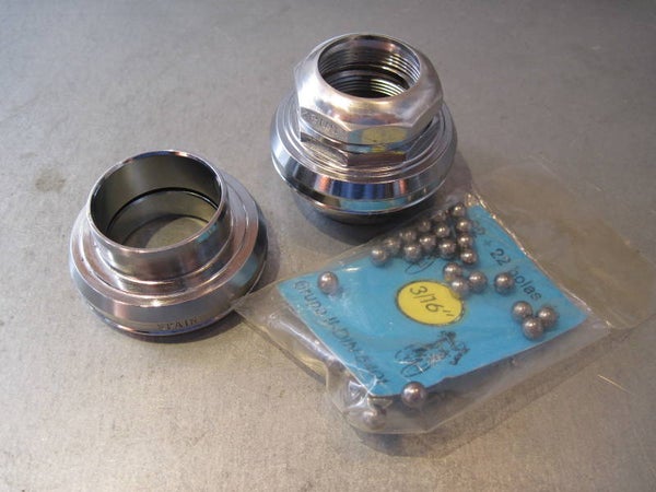 ZEUS CRITERIUM Chrome Steel Headset FRENCH Thread With ALLOY LOCK-NUT NOS! BXC00M8A 01 - 5/31/19