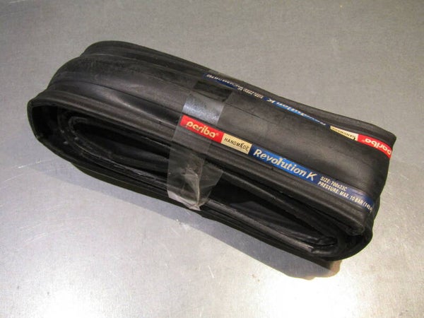 .PARIBA REVOLUTION 700X23C 145 psi ( Hand made ) Folding clincher SLICK tire NOS! BCX00F24 - 2/12/19