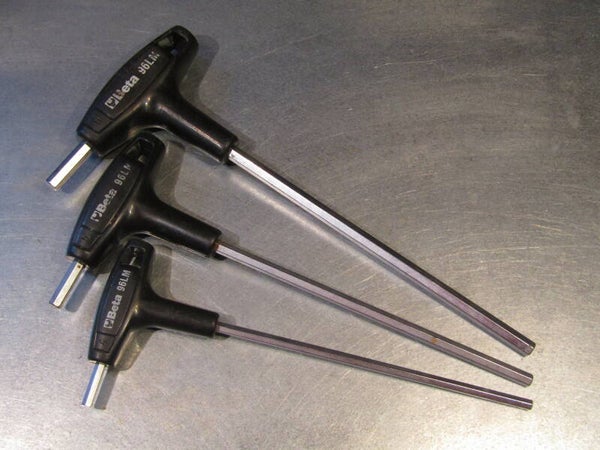 BETA 4/5/6mm T-HANDLE ALLEN Keys 2nd hand! BX76A3 707 - 5./29/20 RK13