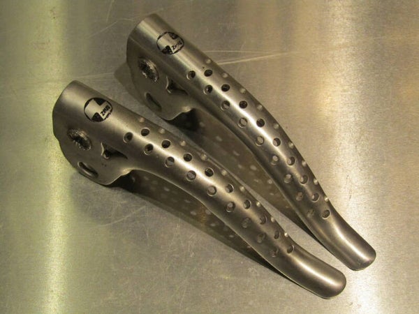 ZEUS SUPER CRONOS Vintage 80's Drilled Brake lever blades, blades only NOS! TL02 03-B01-003-04