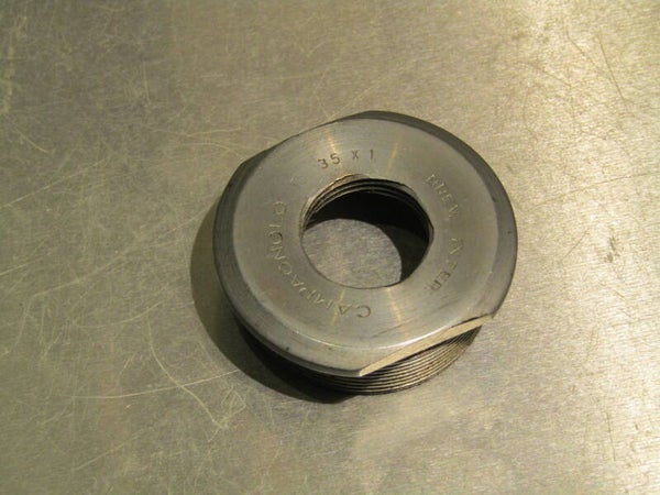 CAMPAGNOLO NUOVO RECORD vintage 70's/80's FRENCH Thread 35X1 Bottom bracket thick fixed cup 2nd hand TL03 03-B01-C01-03