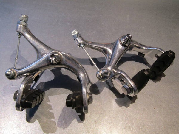 .SHIMANO EXAGE MOTION VINTAGE 90's SLR Brake caliper set SILVER short reach recessed NOS! BX53 301 - 2/17/19 RK13