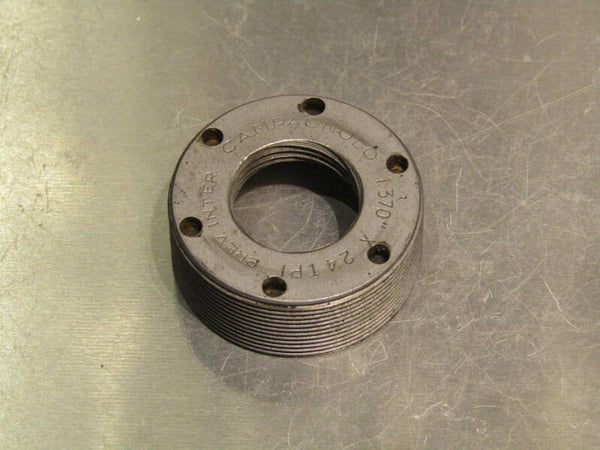 CAMPAGNOLO NUOVO RECORD Vintage 80's ENGLISH Thread 1,370X24 TPI BB Adjustable cup 2nd hand TL03 03-B01-C06-01