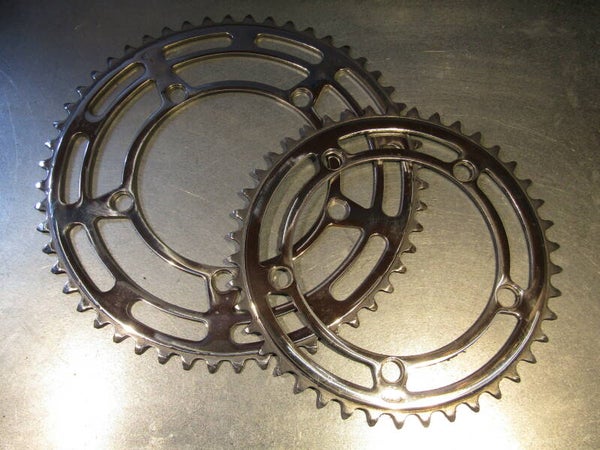 ..STRONGLIGHT #93 / 42-52 CHAINWHEEL SET 2nd hand POLISHED BX27 707 - 6/5/20 RK11