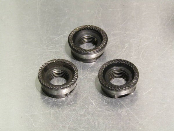 CAMPAGNOLO NUOVO RECORD Vintage 70's/80's Rear hub axle LOCK-NUTS 3X 2nd hand TL01 03-B01-C02-01
