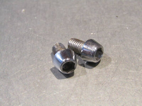 *ZEUS ACCESSORY 12mm CHROME STEEL recessed bolts 2X NOS! BXC00J06 0009 RK02 - 2/23/19