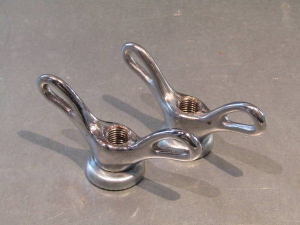 ..GRIP FAST Type solid FRONT axle Wing nuts 5/16 with round levers NOS! BX51a - 2/26/19 RK12