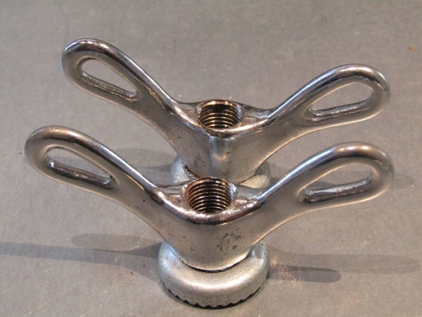 ..GRIP FAST Type 3/8 Solid axle rear wing nuts with round levers 2X NOS! BX50a - 2/26/19