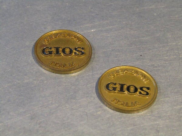 GIOS TORINO Vintage 80's METAL FORK CROWN COIN CAPS NOS! BB20D 033 - 8/6/20 RK02