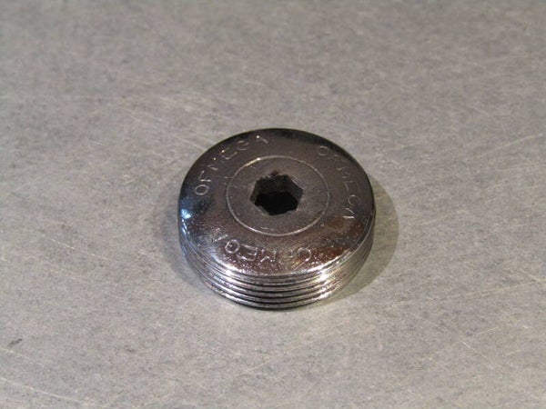 OFMEGA Chrome steel 22mm crank arm dust cap 2nd hand BX71 100 -8/15/20 RK12