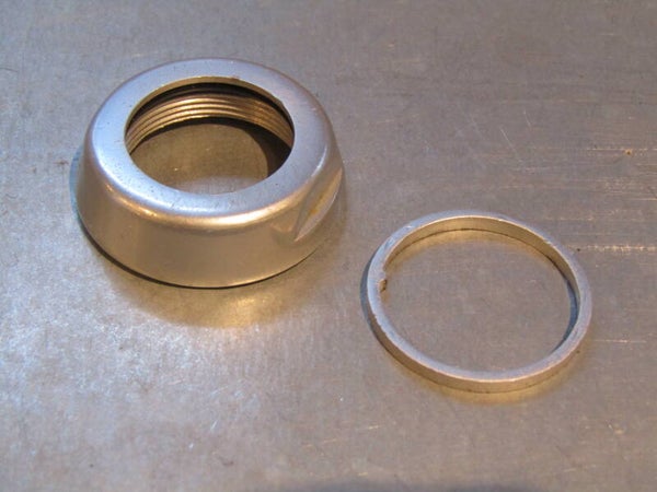 OFMEGA ALLOY AERO TYPE Headset LOCK-NUT with washer NOS! BXC00L19 01 - 4/1/19