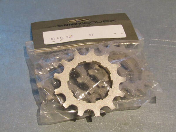 SHIMANO 600EX #1041322 13t / 6 SPEED UNIGLIDE CASSETTE Cog with spacer NOS! BB25B 05 - 4/2/19*