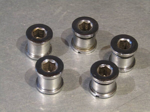 STRONGLIGHT #93 Chrome steel DOUBLE chain-ring bolt set NOS! BB26B 304 - 8/18/20 RK03