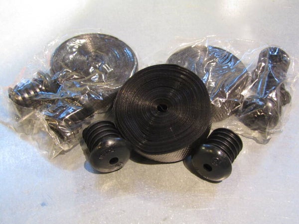 ..PLASTIC BLACK HANDLEBAR TAPE 3X BLACK / 3X HANDLEBARS WORTH NOS! BB35A 4/8/19