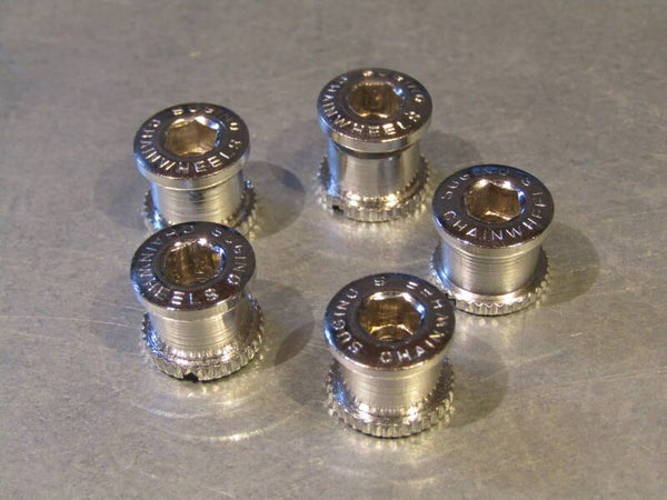 SUGINO Double chrome steel chain-ring bolt set NOS! BB24 901 - 9/1/20 RK03