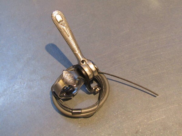 ZEUS GRAN SPORT Vintage 60's 5/6 SPEED Friction only clamp-on gear lever with cable NOS!