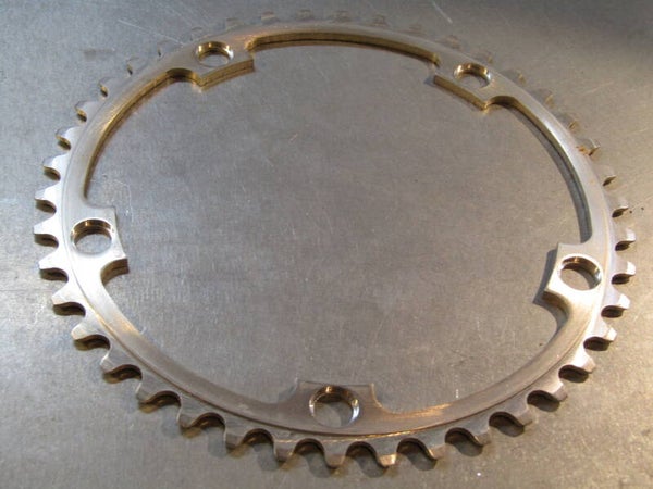 OFMEGA CX 42t ALLOY ROUND Chain-wheel BCD 144mm NOS! BB27 01 - 4/14/19