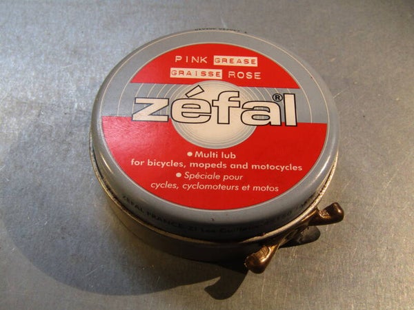 ZEFAL SMALL TIN PINK/RED Grease NOS! BB21G 01 - 4/23/19
