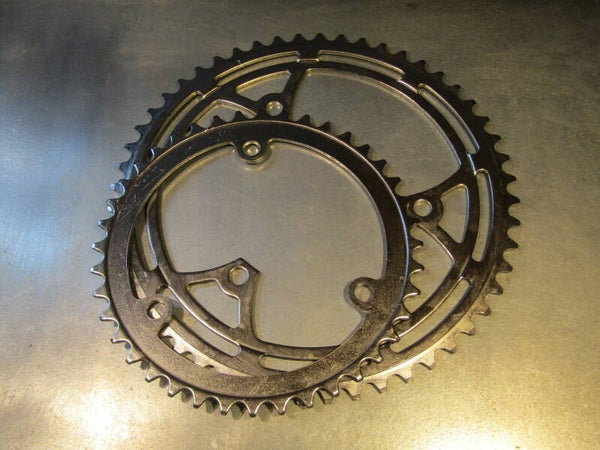 UNIVERSAL Chrome steel 3 pin chainwheel set 40/52t NOS! BX49 555 - 9/20/20 RK12