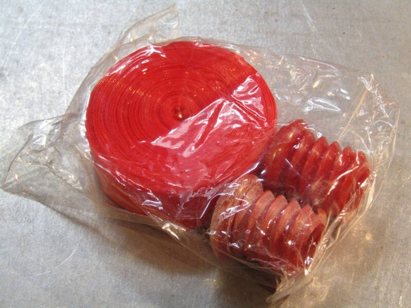 RED Plastic handlebar tape 1 handlebars worth with plugs NOS! BB29E 01 - 5/25/19
