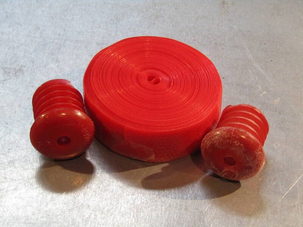 RED Plastic handlebar tape 1 handlebars worth with plugs NOS! BB29E 01 - 5/25/19*